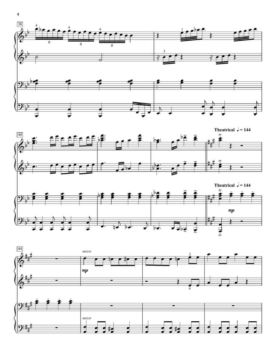 Bohemian Rhapsody (arr. Phillip Keveren) Piano Duet scores gallery preview page 4