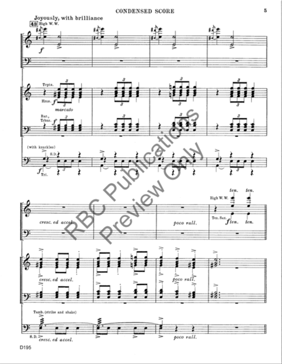 El Torero (Score) Concert Band scores gallery preview page 8