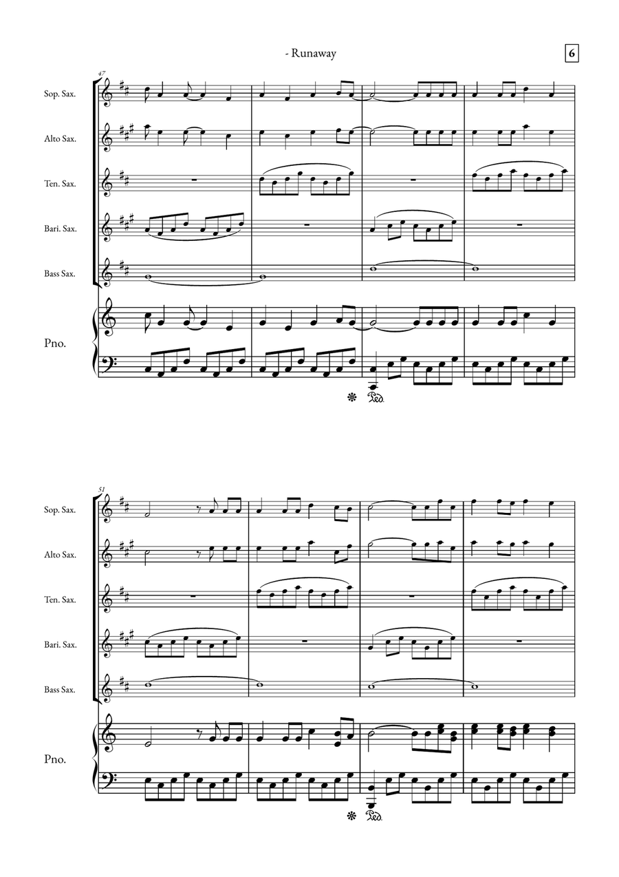Runaway Small Ensemble scores gallery preview page 6
