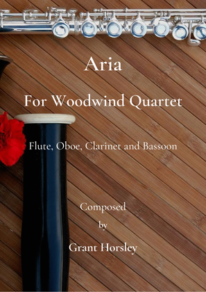 Book cover for "Aria" For Woodwind Quartet