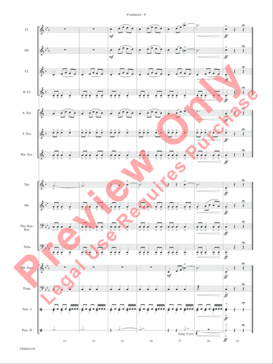 Themes from Star Wars: Episode III Revenge of the Sith Concert Band scores gallery preview page 11