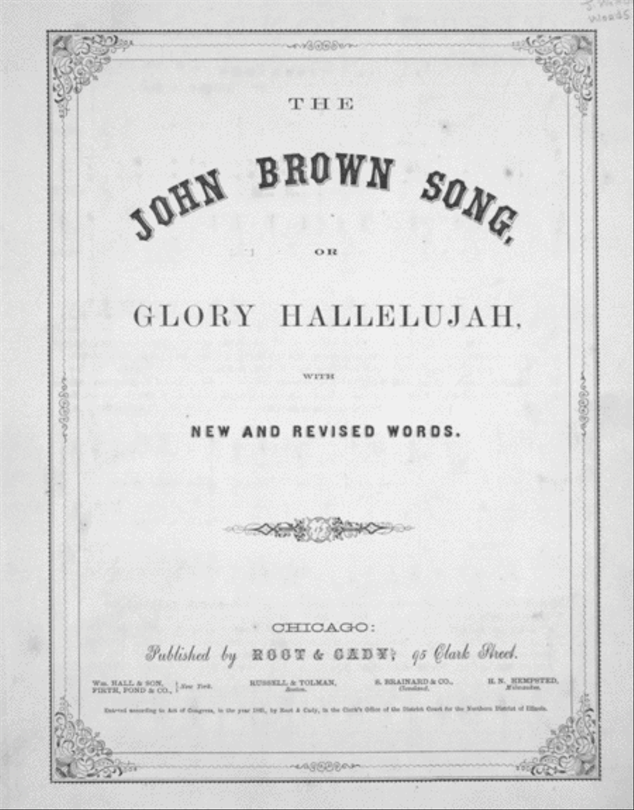 The John Brown Song, or, Glory Hallelujah Voice scores gallery preview page 1