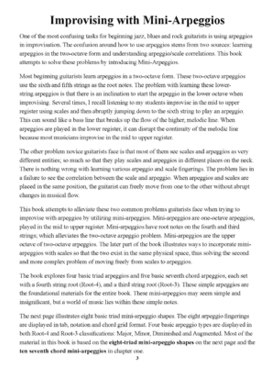 Improvising with Mini-Arpeggios Guitar scores gallery preview page 3