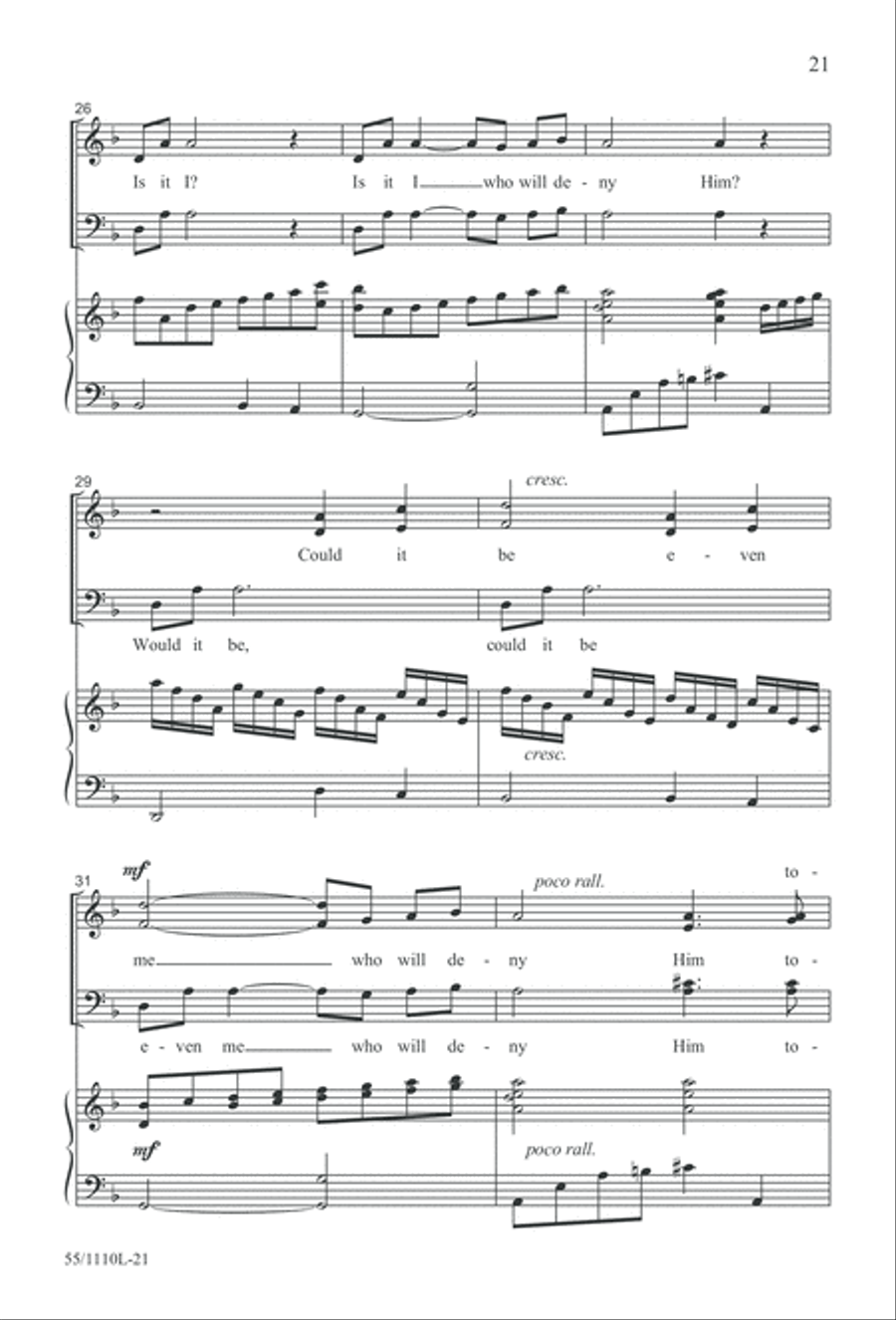 The Living Last Supper 4-Part scores gallery preview page 22