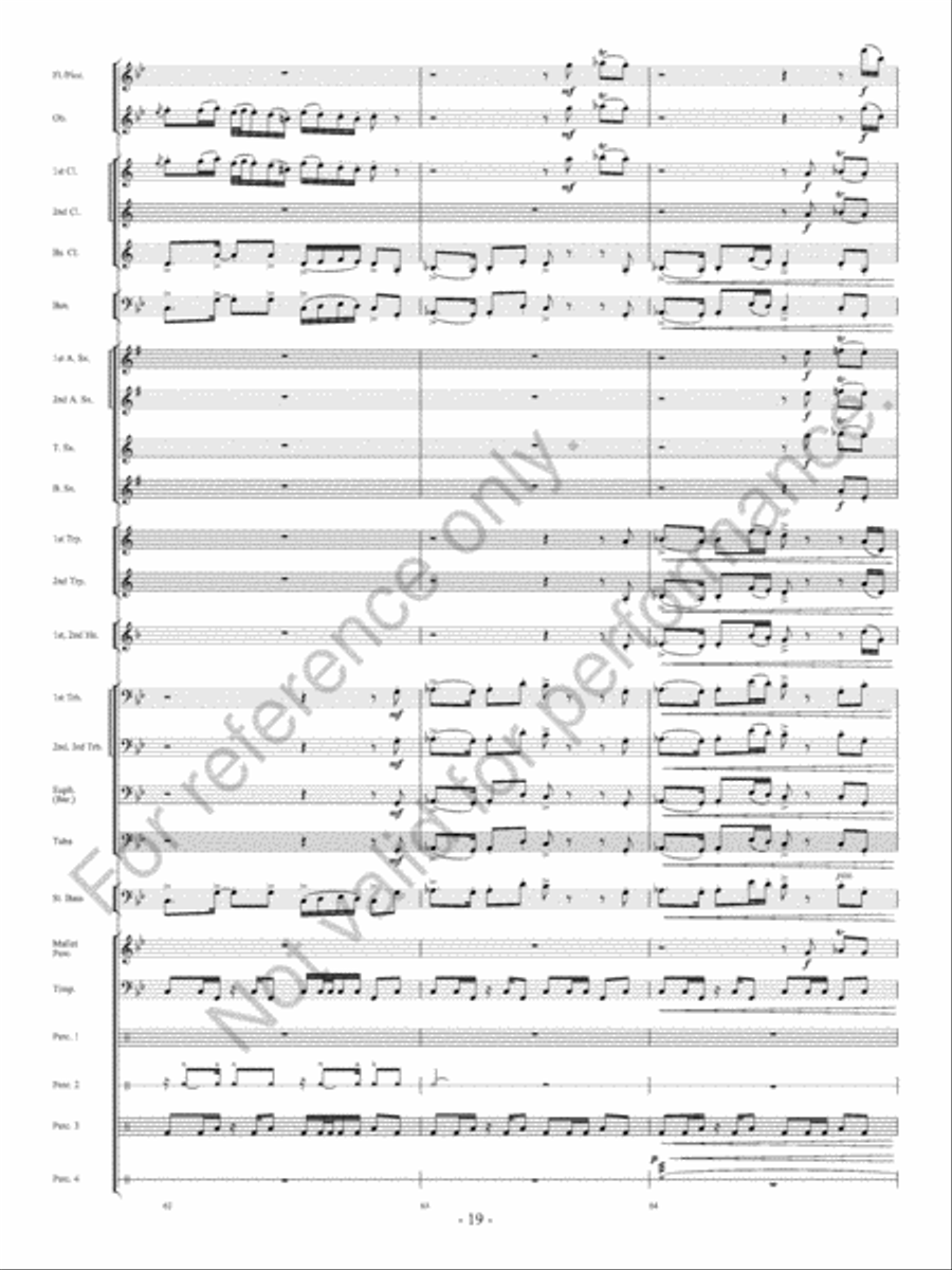 The Ocean Of Fire The Ocean Of Fire Concert Band scores gallery preview page 20