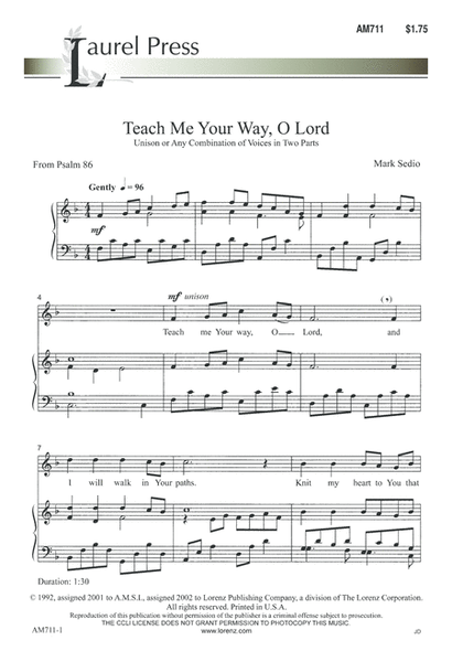 Teach Me Your Way, O Lord