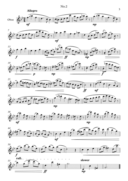 Four Oboe Fantasies - Unaccompanied solos image number null