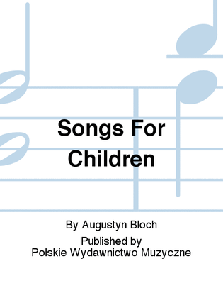 Book cover for Songs For Children