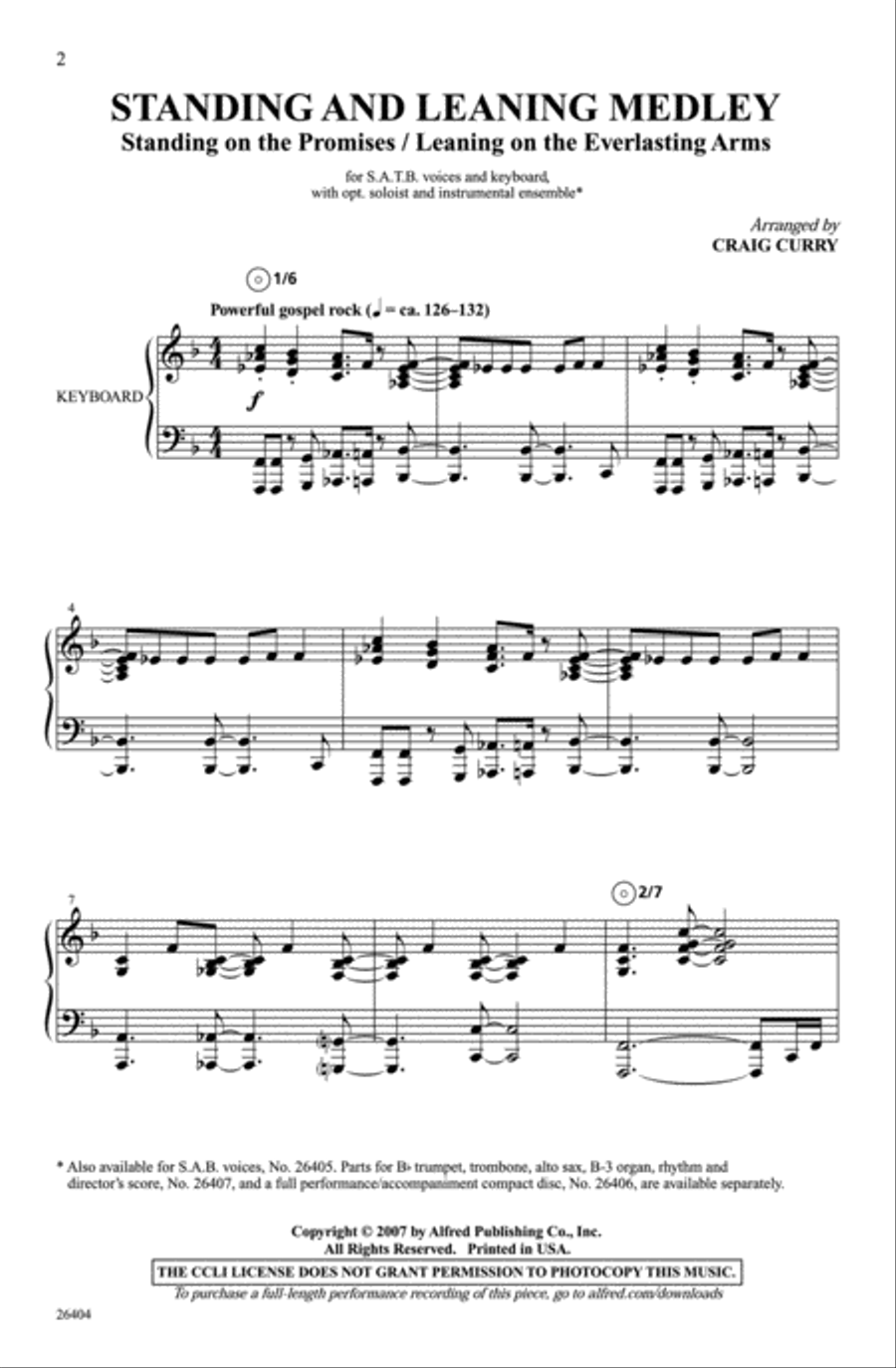 Standing and Leaning - SATB 4-Part scores gallery preview page 2