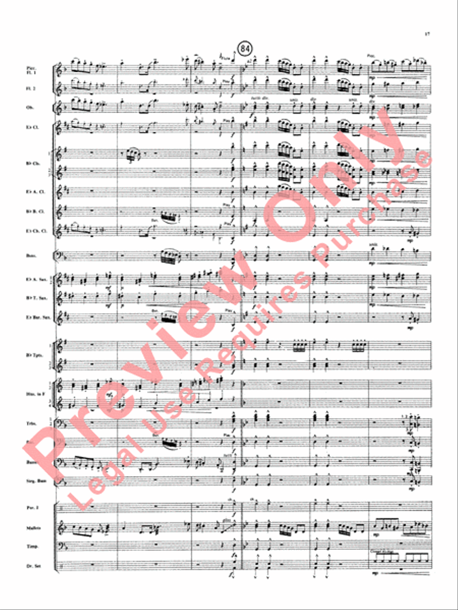 Superman Superman Concert Band scores gallery preview page 18