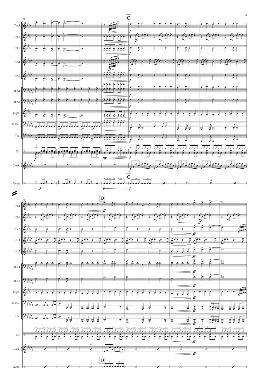 Mr. Brightside Mr. Brightside Brass Ensemble scores gallery preview page 3