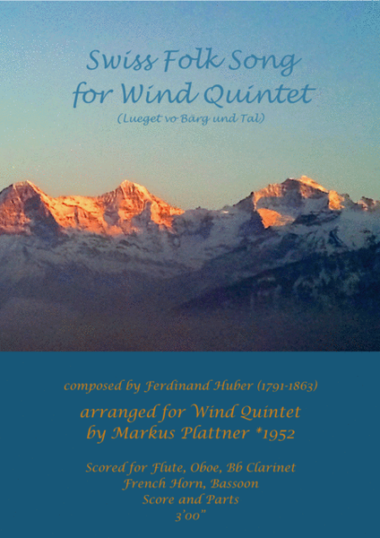 Swiss Folk Song for Wind Quintet image number null