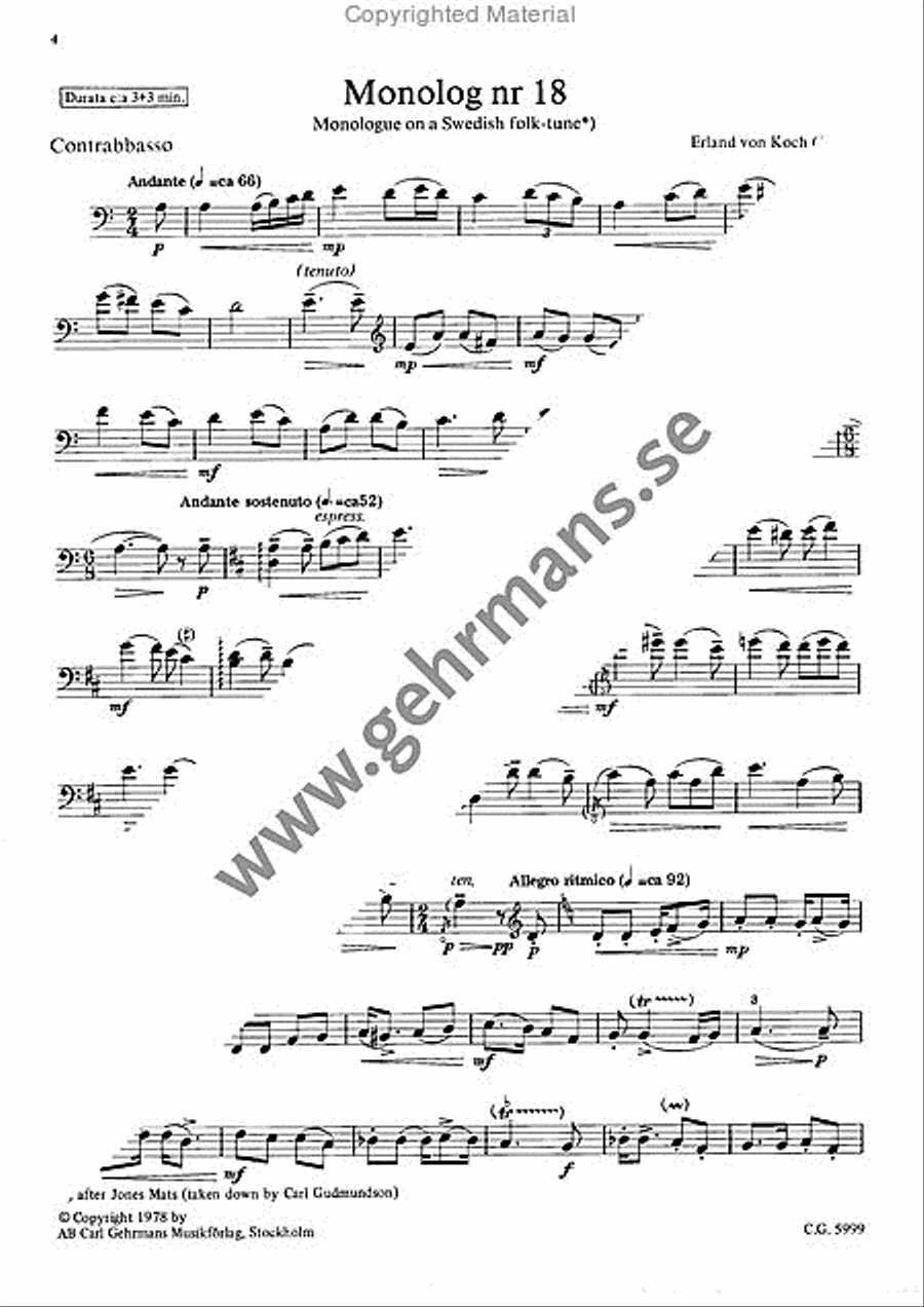 Monolog 18 Double Bass scores gallery preview page 2