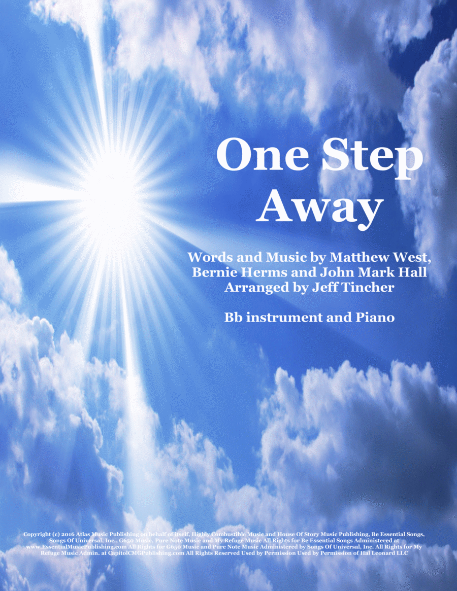 One Step Away One Step Away Trumpet Solo scores gallery preview page 1