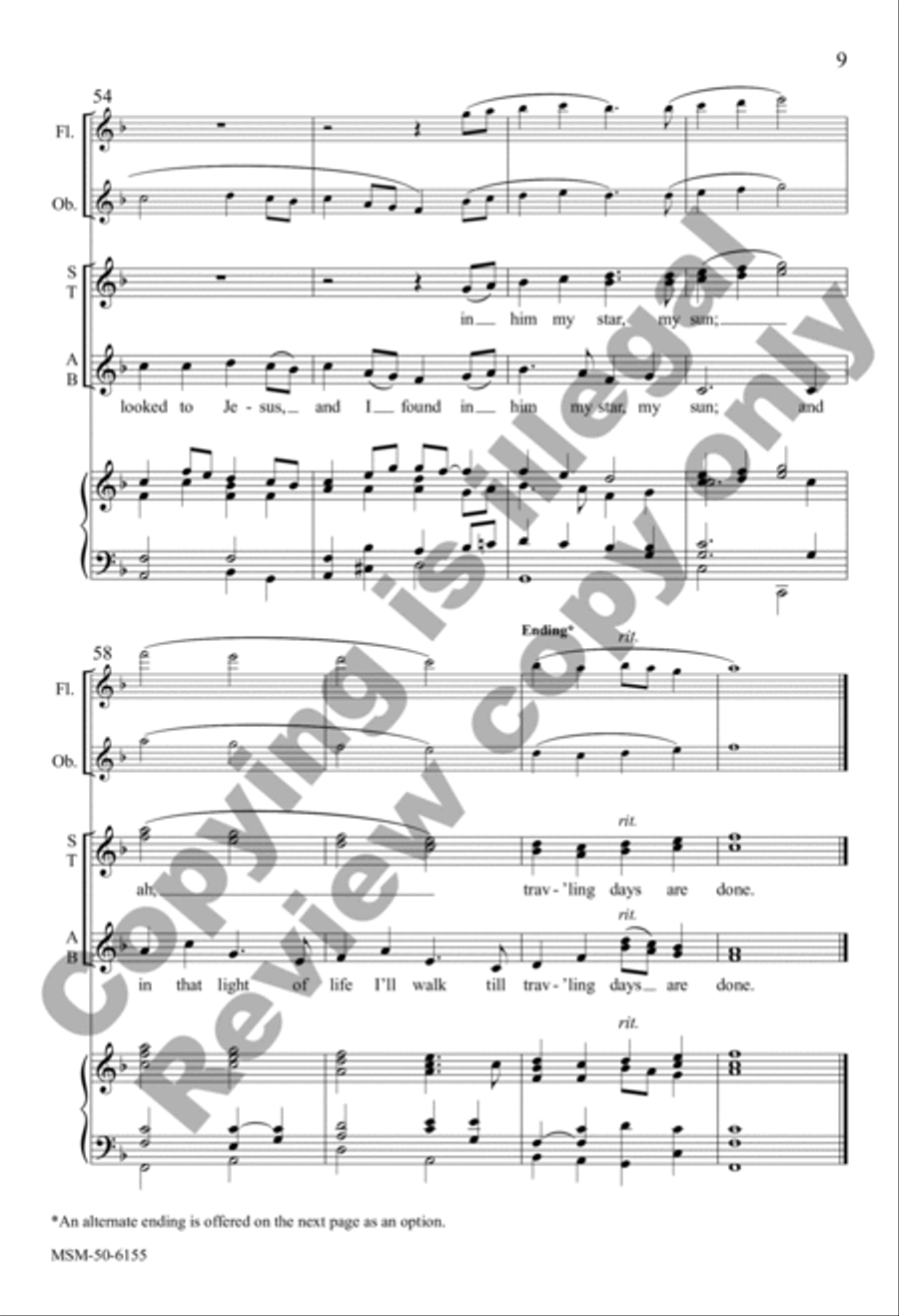 I Heard the Voice of Jesus Say (Choral Score) 4-Part scores gallery preview page 8