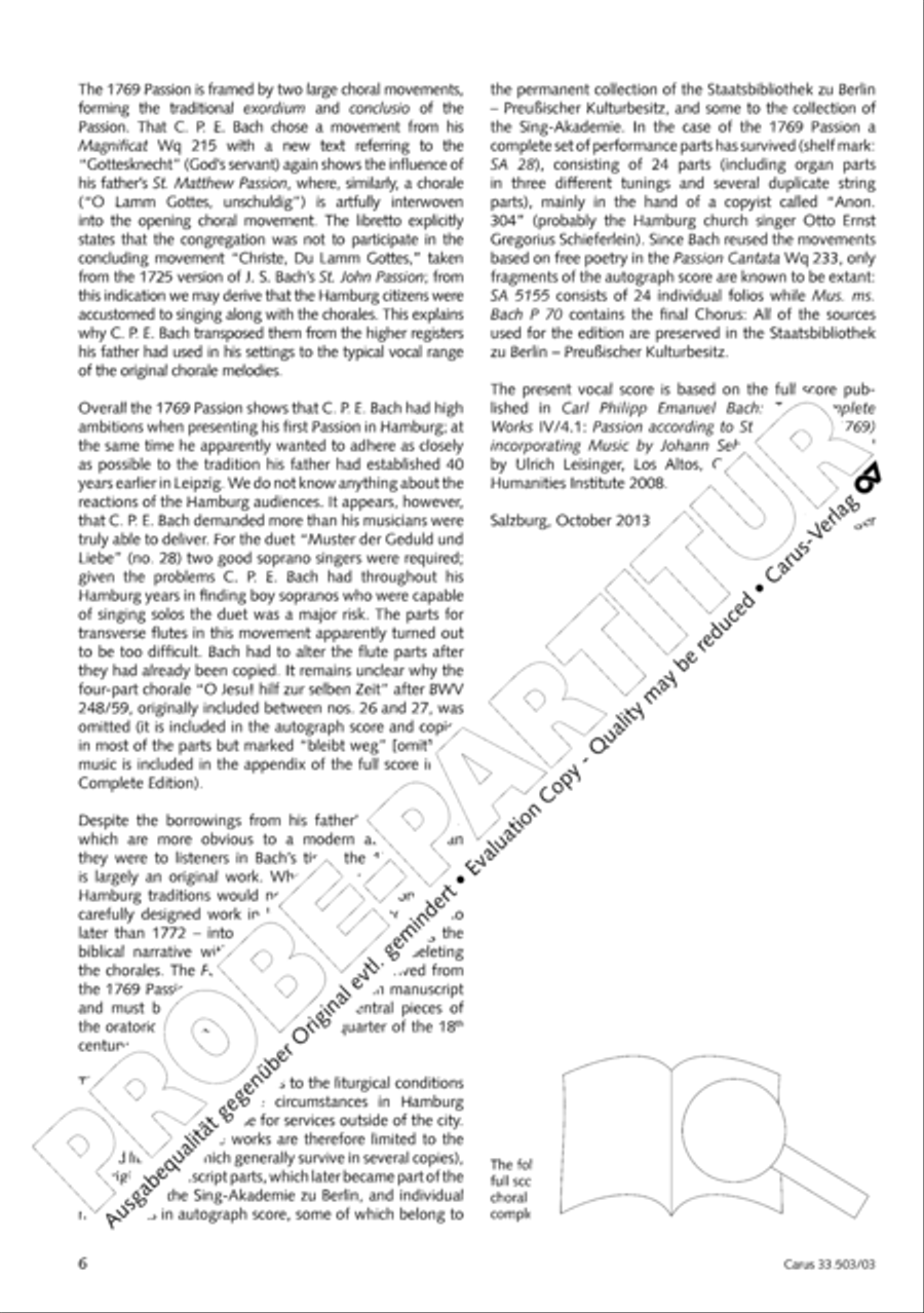 Passion according to St. Matthew (Passions-Musik nach dem Evangelisten Matthaus) SSATB scores gallery preview page 7
