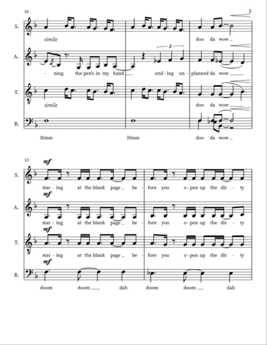 Unwritten Unwritten Divisi scores gallery preview page 3