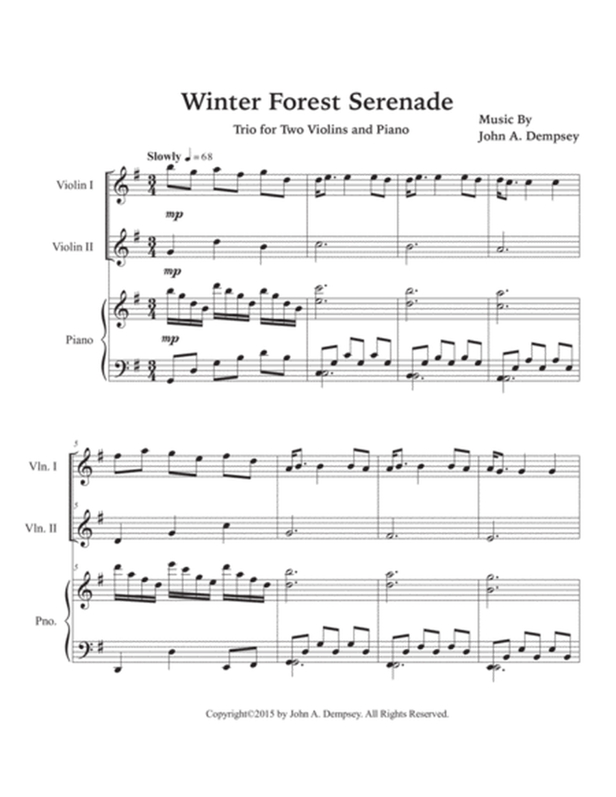 Winter Forest Serenade (Trio for Two Violins and Piano) image number null