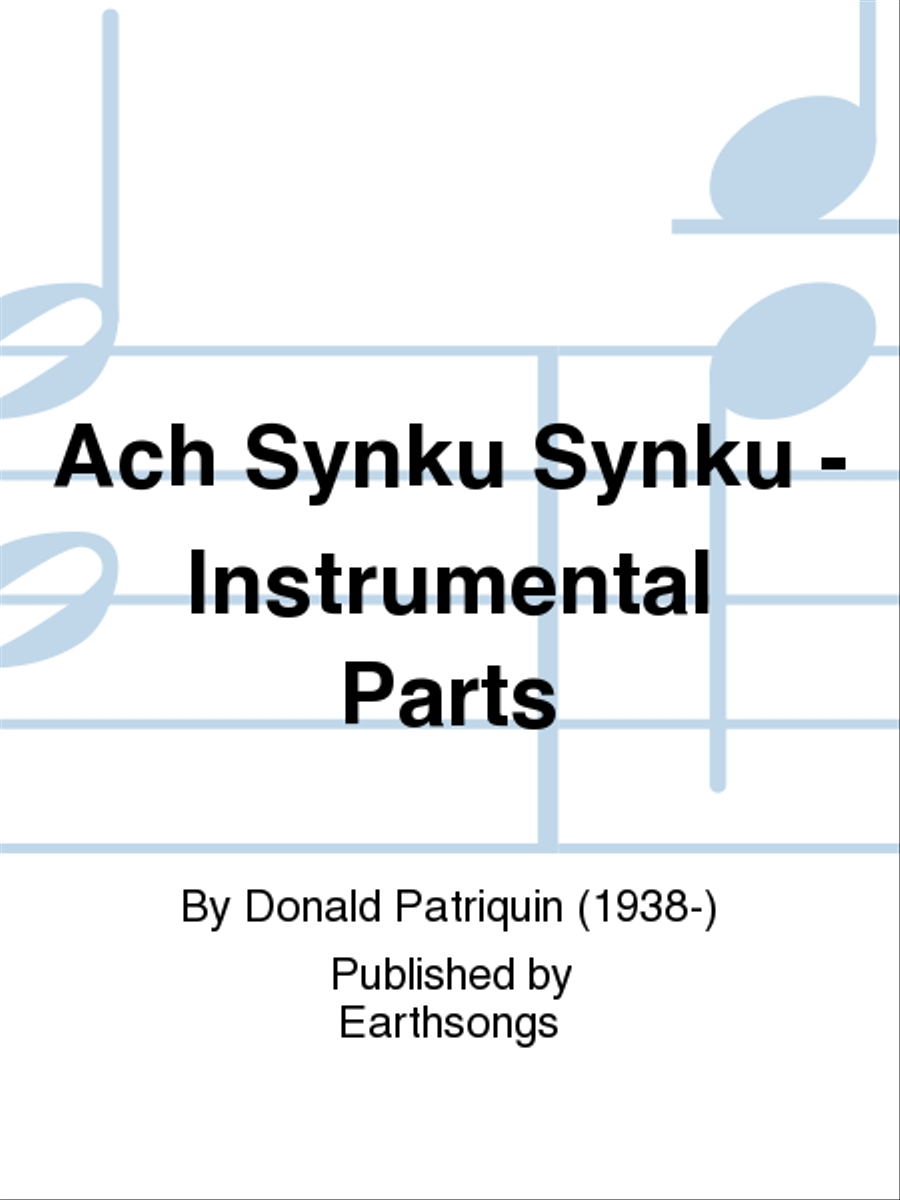 ach synku synku inst. parts SSA scores gallery preview page 1