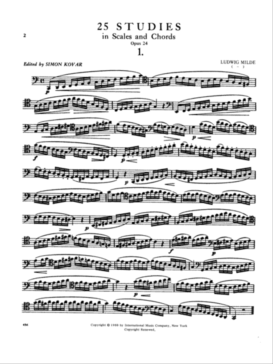 25 Studies in Scales and Chords, Op. 24 Bassoon Solo scores gallery preview page 2