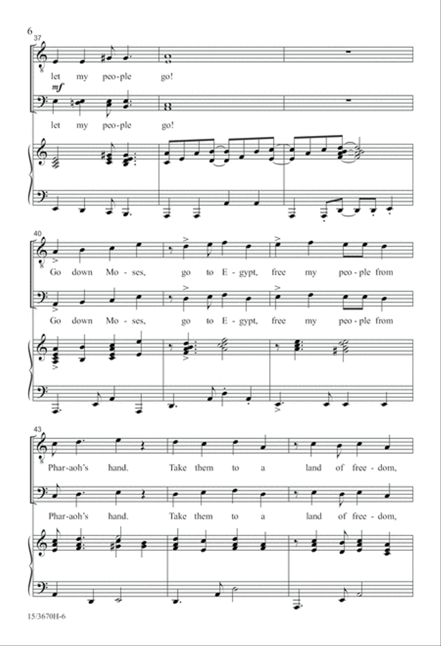 Go Down, Moses Go Down, Moses TTB scores gallery preview page 6