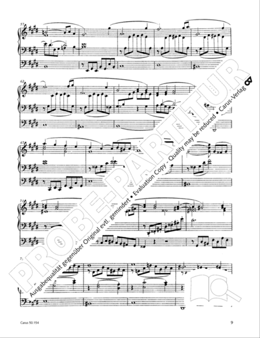 Organ Sonata No. 12 in D flat major Organ Solo scores gallery preview page 10