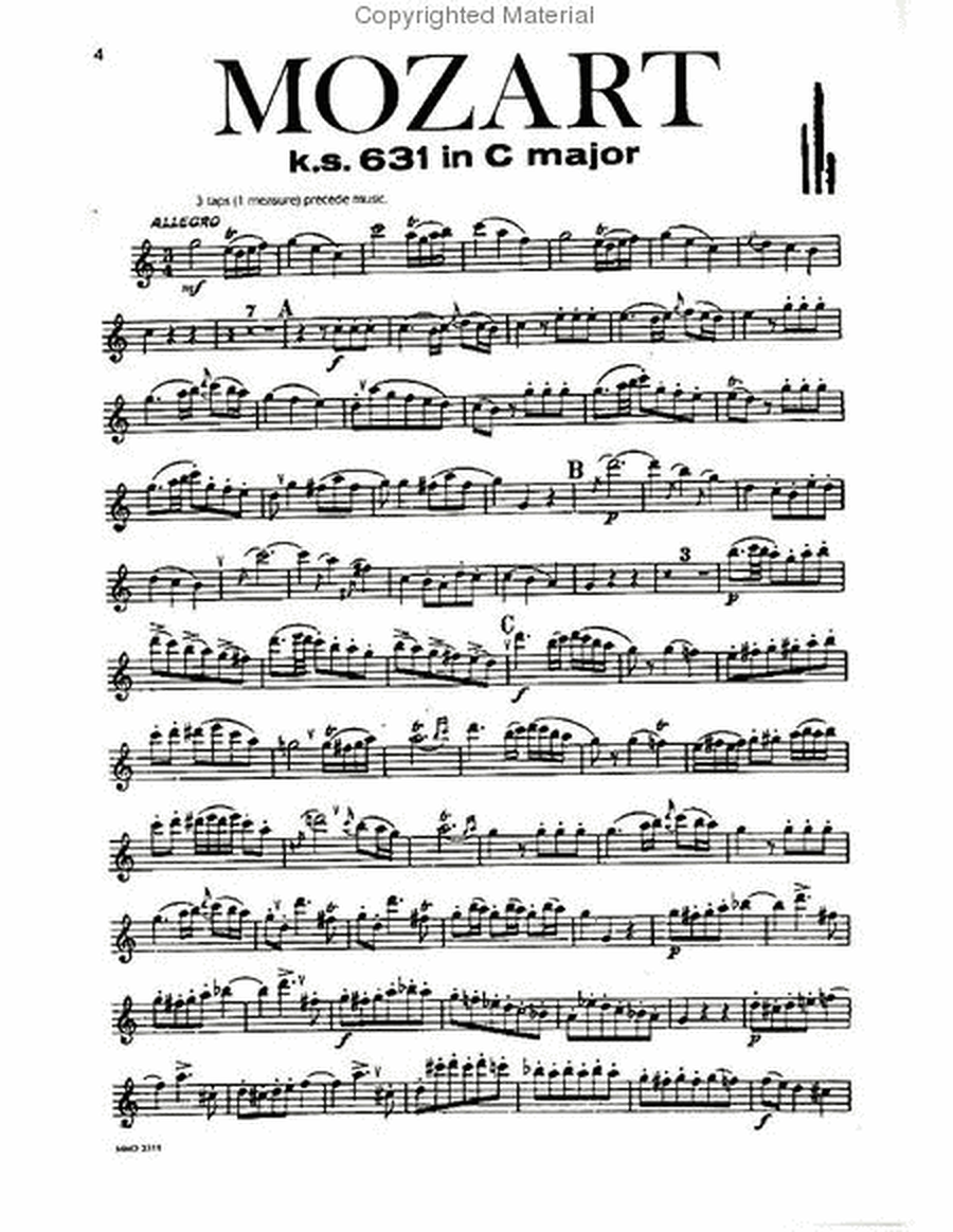 Flute Quartets (in D - in A - in C) image number null