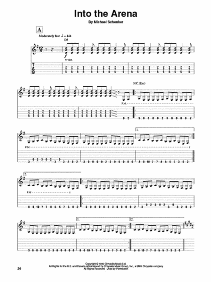 Michael Schenker Guitar Tablature scores gallery preview page 4