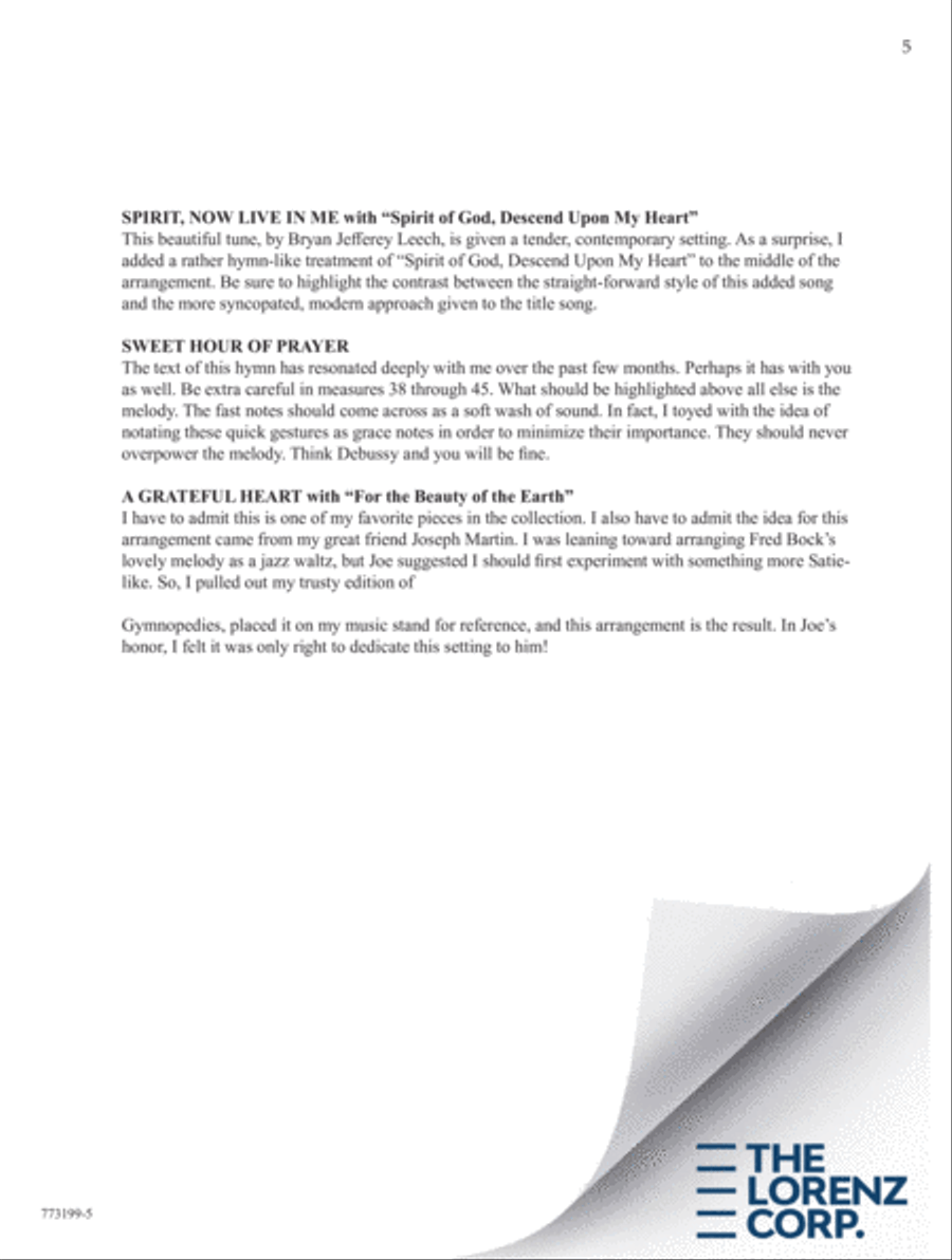 I Come To Thee Piano Solo scores gallery preview page 6