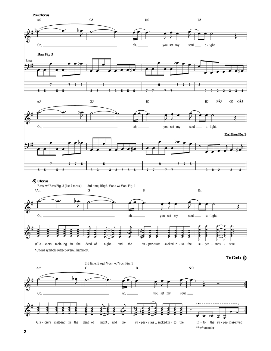 Supermassive Black Hole Acoustic Guitar scores gallery preview page 2