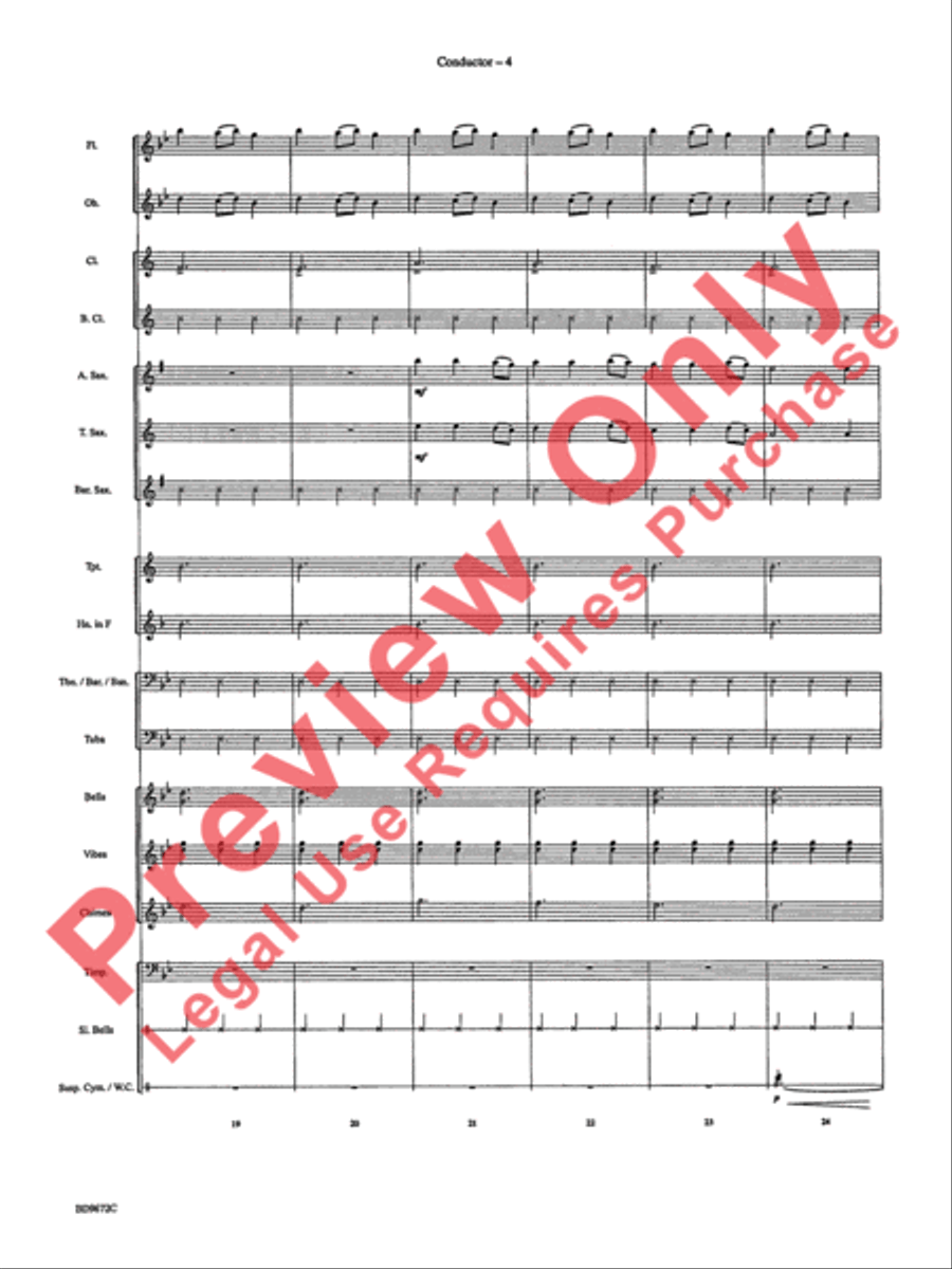 Ukrainian Bell Carol Ukrainian Bell Carol Concert Band scores gallery preview page 7