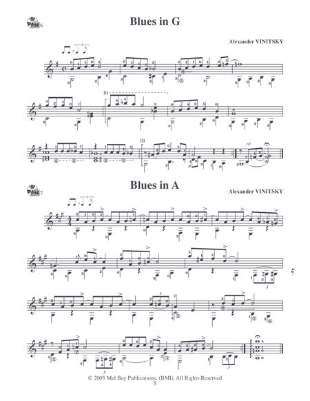 Blues and Jazz Preludes for Classical Guitar image number null