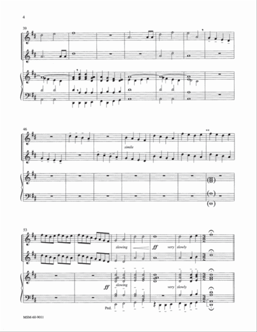 All Creatures of Our God and King Choir scores gallery preview page 4