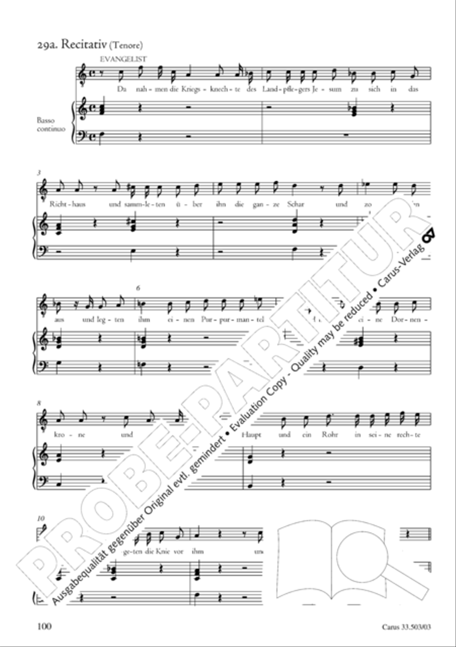 Passion according to St. Matthew (Passions-Musik nach dem Evangelisten Matthaus) SSATB scores gallery preview page 101