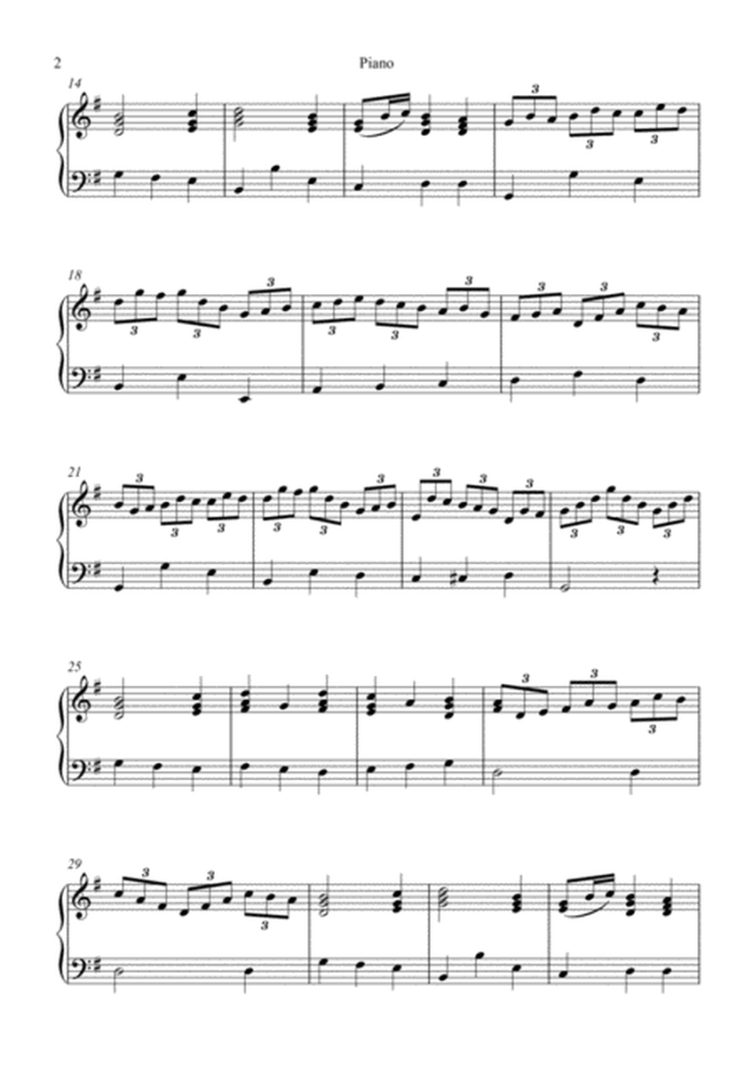 Johann Sebastian Bach - Jesus, joy of man's desiring (Easy Piano Solo) image number null