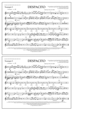 Book cover for Despacito (arr. Tom Wallace) - Trumpet 3