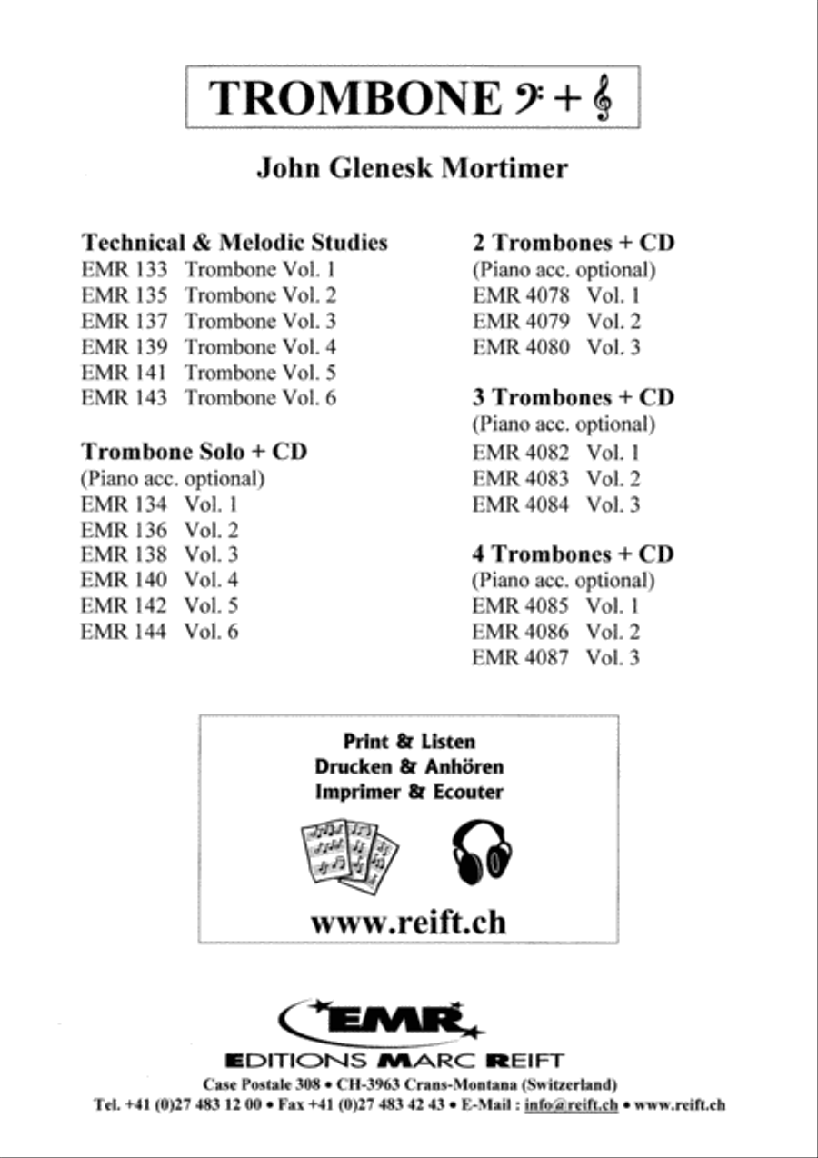Technical & Melodic Studies Vol. 6 Trombone scores gallery preview page 2