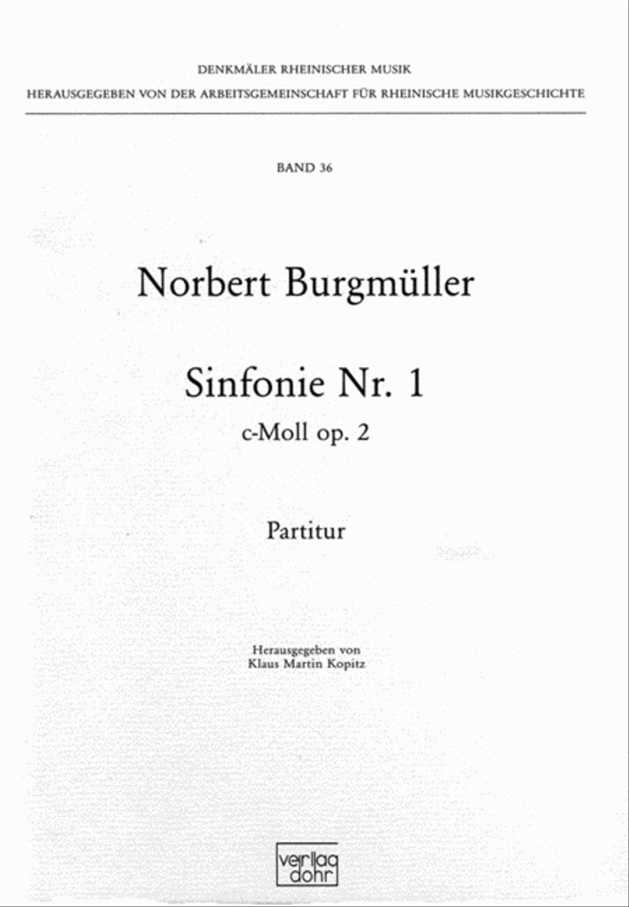 Sinfonie Nr. 1 c-Moll op. 2 Full Orchestra scores gallery preview page 1