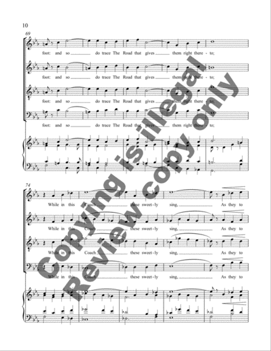 Three Mystical Hymns: 3 In Heaven Soaring Up 4-Part scores gallery preview page 6