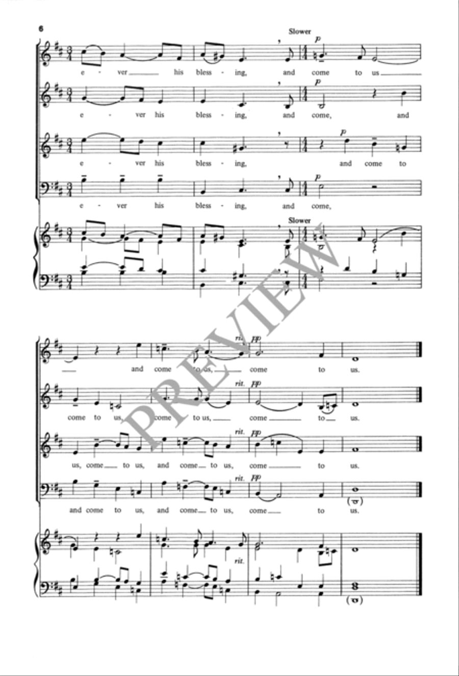 May God Bless Us May God Bless Us 4-Part scores gallery preview page 7