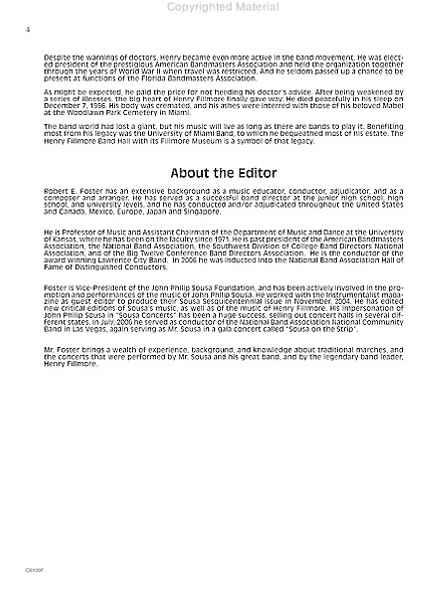 Golden Plume Concert Band scores gallery preview page 5