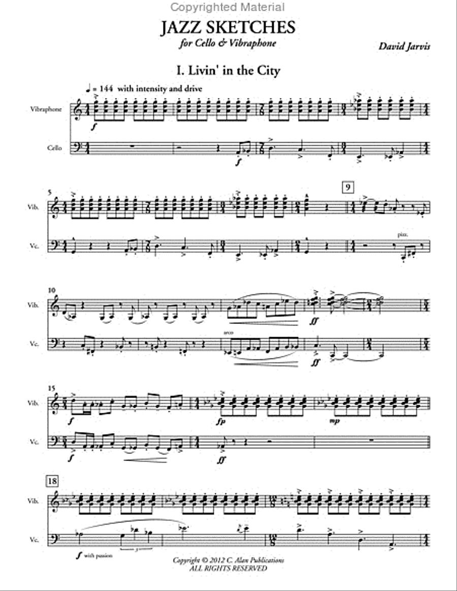 Jazz Sketches Jazz Sketches Cello scores gallery preview page 2