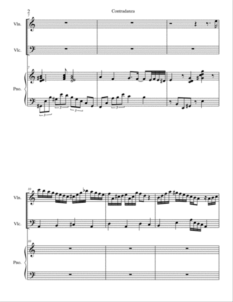 New Habana for Piano Trio