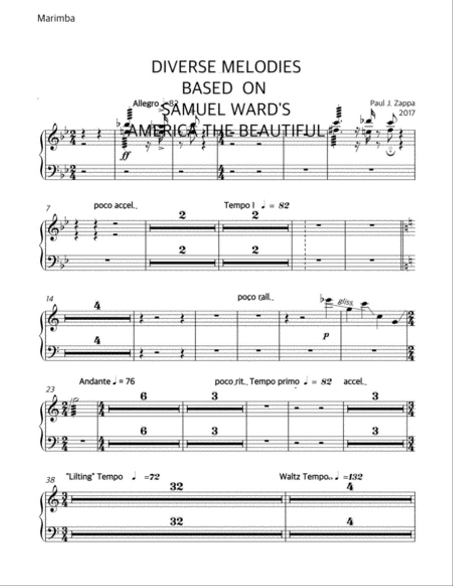 Diverse melodies based on 