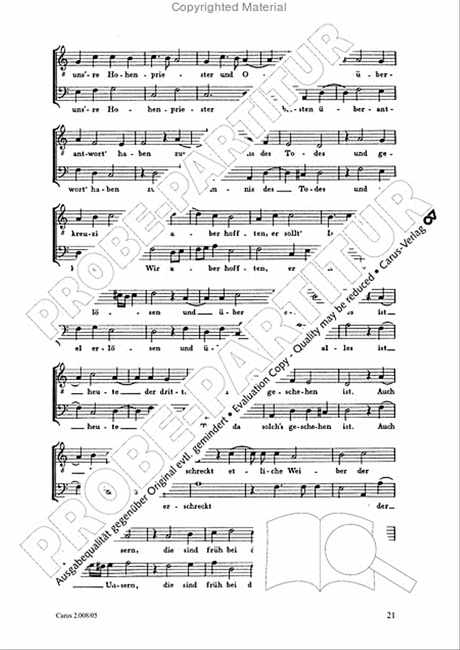 Auferstehungs-Historie SSAATB scores gallery preview page 22