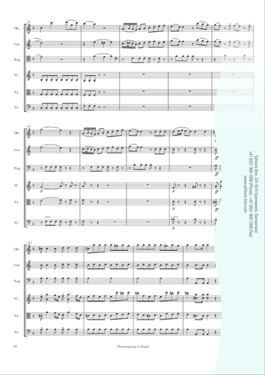 Sesteto No 2 Bassoon scores gallery preview page 9