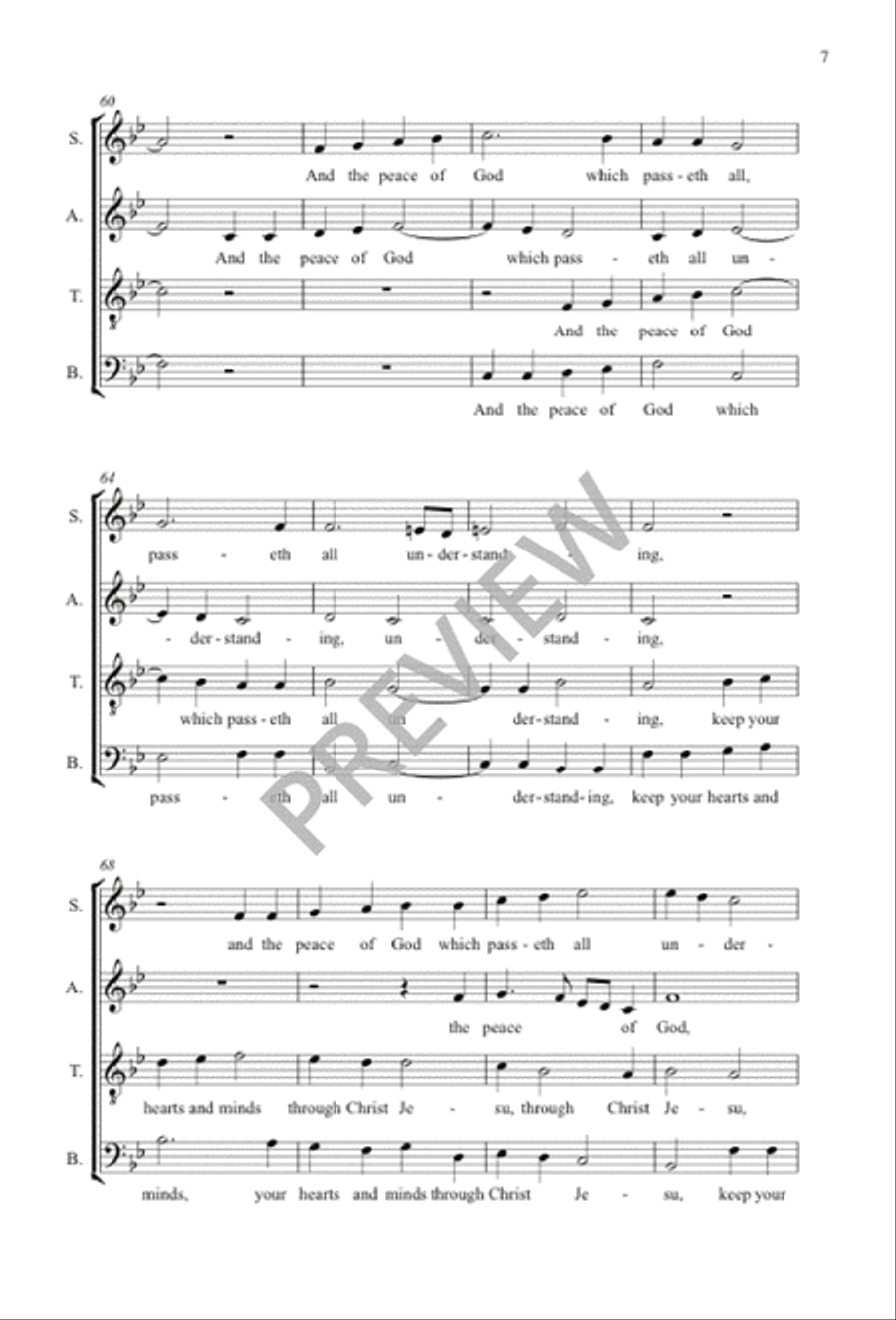 Rejoice in the Lord alway 4-Part scores gallery preview page 8