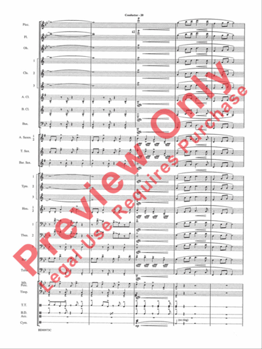 Incantations Concert Band scores gallery preview page 23
