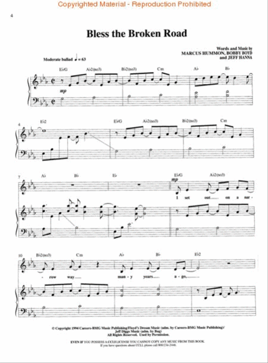 Bless the Broken Road (The Duets Album) Piano, Vocal, Guitar scores gallery preview page 2