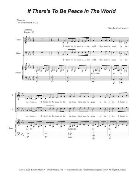 If There's To Be Peace In The World (SATB - Alternate) image number null